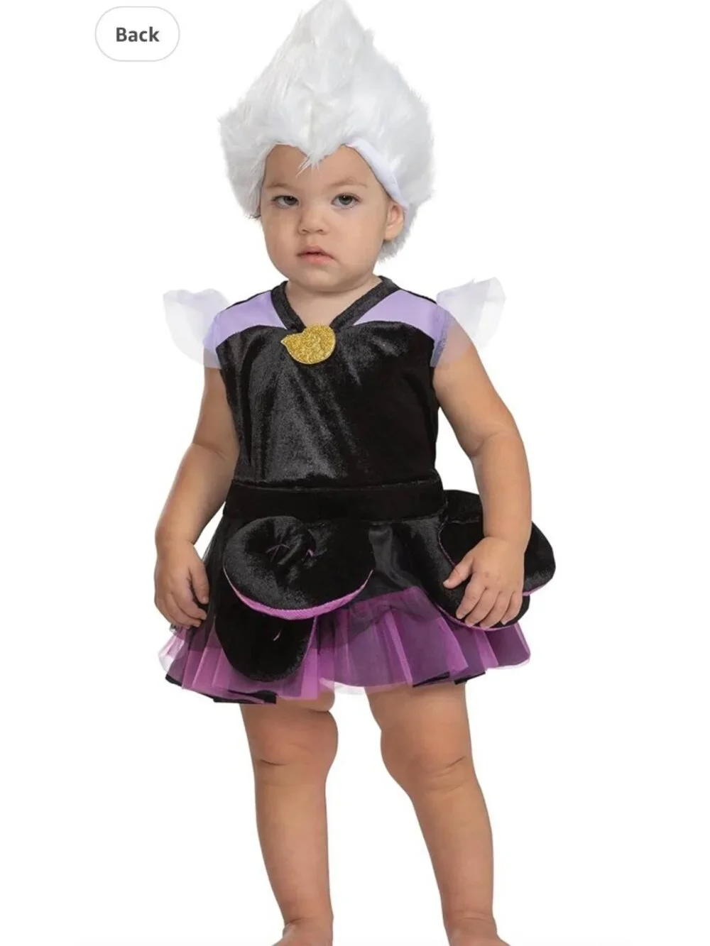 Disney Baby Ursula Infant Costume By Disguise Inc Velvet & Tulle Dress 6-12M